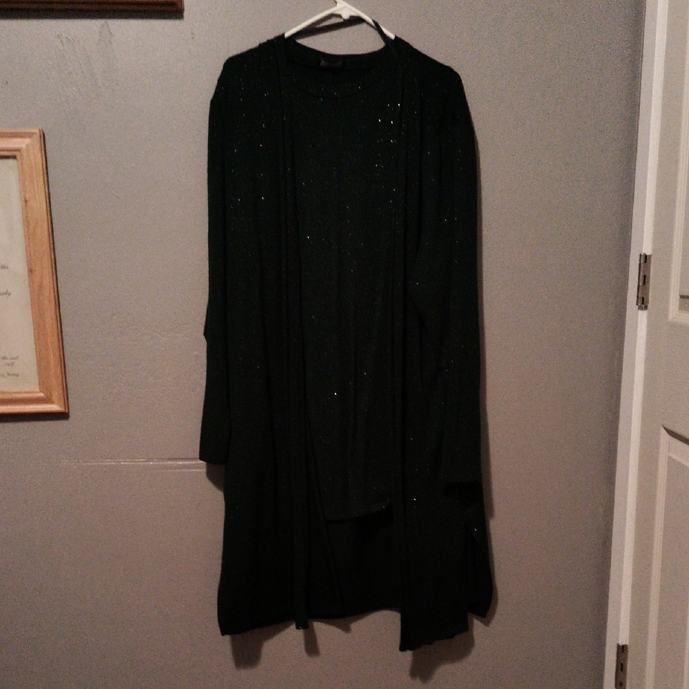 Lane Bryant Black Knit Cardigan